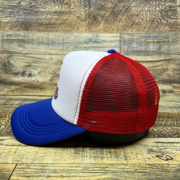 Major League Unisex Trucker Hat Blue Snapback 80s Movie Baseball Comedy Cap - Picture 3 of 4